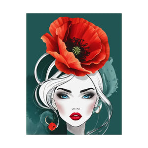 Poppy Flower Art Prints Multiple Orientations Vibrant - Dipaliz - Posters & Visual Artwork