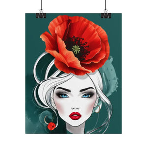 Poppy Flower Art Prints Multiple Orientations Vibrant - Dipaliz - Posters & Visual Artwork
