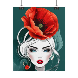 Poppy Flower Art Prints Multiple Orientations Vibrant - Dipaliz - Posters & Visual Artwork