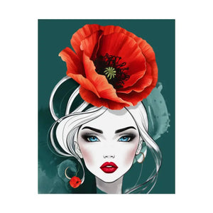 Poppy Flower Art Prints Multiple Orientations Vibrant - Dipaliz - Posters & Visual Artwork