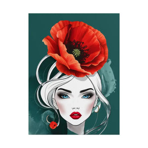 Poppy Flower Art Prints Multiple Orientations Vibrant - Dipaliz - Posters & Visual Artwork