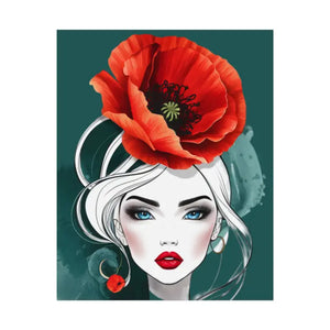 Poppy Flower Art Prints Multiple Orientations Vibrant - Dipaliz - Posters & Visual Artwork
