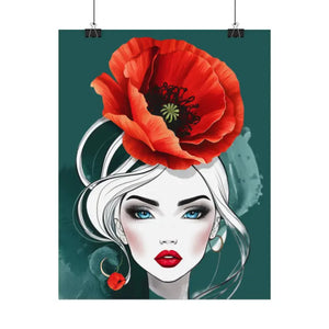 Poppy Flower Art Prints Multiple Orientations Vibrant - Dipaliz - Posters & Visual Artwork