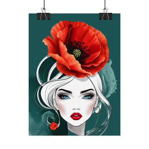 Poppy Flower Art Prints Multiple Orientations Vibrant - Dipaliz - Posters & Visual Artwork