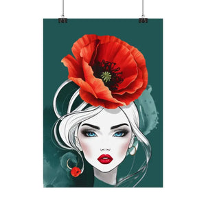 Poppy Flower Art Prints Multiple Orientations Vibrant - Dipaliz - Posters & Visual Artwork