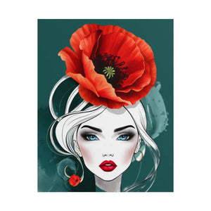 Poppy Flower Art Prints Multiple Orientations Vibrant - Dipaliz - Posters & Visual Artwork