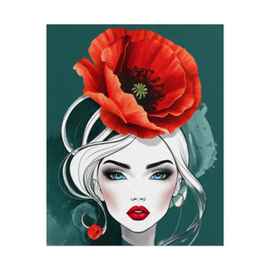 Poppy Flower Art Prints Multiple Orientations Vibrant - Dipaliz - Posters & Visual Artwork