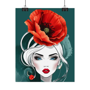 Poppy Flower Art Prints Multiple Orientations Vibrant - Dipaliz - Posters & Visual Artwork