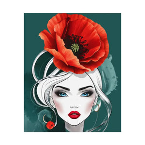 Poppy Flower Art Prints Multiple Orientations Vibrant - Dipaliz - Posters & Visual Artwork