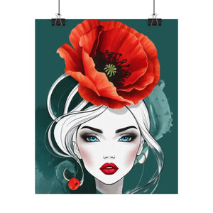 Poppy Flower Art Prints Multiple Orientations Vibrant - Dipaliz - Posters & Visual Artwork
