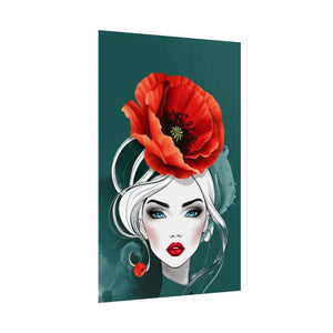 Poppy Flower Art Prints Multiple Orientations Vibrant - Dipaliz - Posters & Visual Artwork