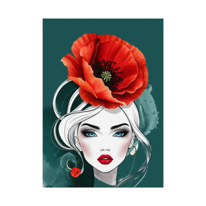Poppy Flower Art Prints Multiple Orientations Vibrant - Dipaliz - Posters & Visual Artwork