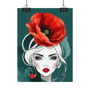 Poppy Flower Art Prints Multiple Orientations Vibrant - Dipaliz - Posters & Visual Artwork