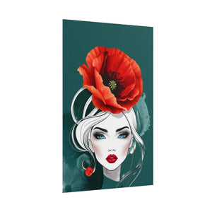 Poppy Flower Art Prints Multiple Orientations Vibrant - Dipaliz - Posters & Visual Artwork