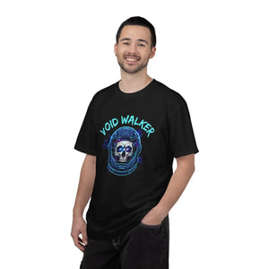 Void Walker Skull Tee - Neon Astronaut Graphic T-shirt - T-shirts