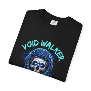 Void Walker Skull Tee - Neon Astronaut Graphic T-shirt - T-shirts