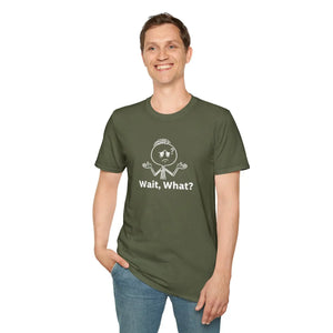 Wait What? T-shirt, Funny Shrug Graphic Tee for Casual Wear - T-shirts