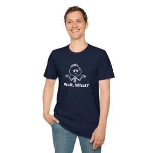Wait What? T-shirt, Funny Shrug Graphic Tee for Casual Wear - T-shirts