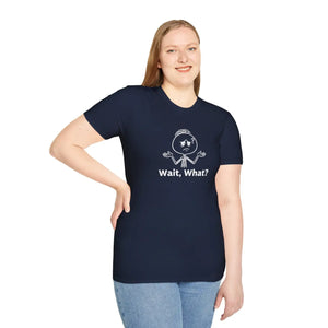 Wait What? T-shirt, Funny Shrug Graphic Tee for Casual Wear - T-shirts