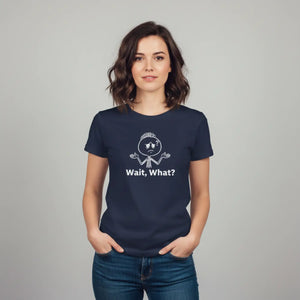 Wait What? T-shirt, Funny Shrug Graphic Tee for Casual Wear - T-shirts