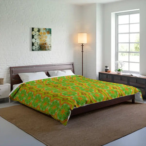 Yellow Geometrical Pattern Bedding Set - Modern Vibrant - Dipaliz - Quilts & Comforters