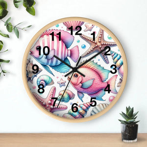 Fishes Wall Clock – Eco Friendly 12 Inch - Dipaliz - Clocks