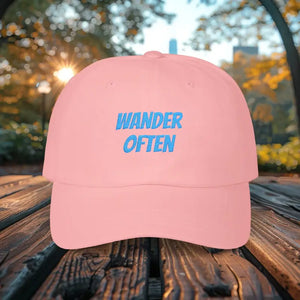 Hats - Classic Dad Cap with Snap Closure - Comfort Style - Dipaliz Pink / one Size