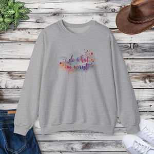 Feminine Watercolor Floral Crewneck - Midweight Fleece - Dipaliz - Sweatshirts