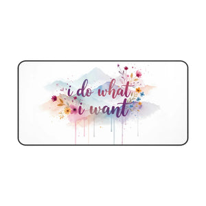 Floral Desk Mat – Neoprene Large Computer Pad - Dipaliz - Mouse Pads