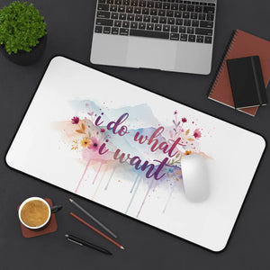 Floral Desk Mat – Neoprene Large Computer Pad - Dipaliz - Mouse Pads