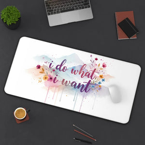Floral Desk Mat – Neoprene Large Computer Pad - Dipaliz - Mouse Pads