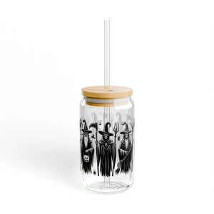 Enchanting Warlock Sipper Glass - Gasket-push Bamboo Lid - Dipaliz - Tumblers