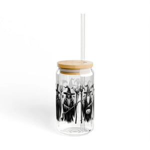 Enchanting Warlock Sipper Glass - Gasket-push Bamboo Lid - Dipaliz - Tumblers