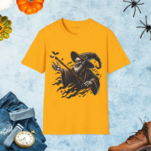 Warlock Witch Unisex Softstyle Tee Ring-spun Cotton - Dipaliz - Gold / s - T-shirts