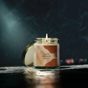 Dipaliz Coconut Apricot Wax Scented Candles for Cozy Vibes - 4oz / Clear / Beachwood