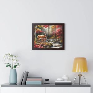 Framed Wildlife Poster – Rustic Wall Art - Dipaliz - Posters Prints & Visual Artwork