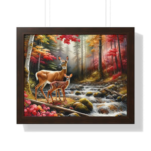 Framed Wildlife Poster – Rustic Wall Art - Dipaliz - Posters Prints & Visual Artwork