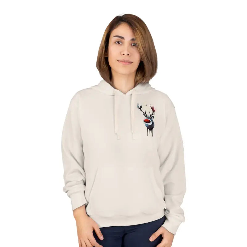 Cozy Reindeer Christmas Pullover Hoodie: Fashion Meets Warmth - All Over Prints