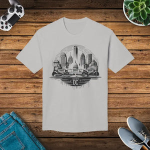Washington Dc Skyline Tee Premium Cotton City T-shirt - Dipaliz - Dark Ash / s - T-shirts