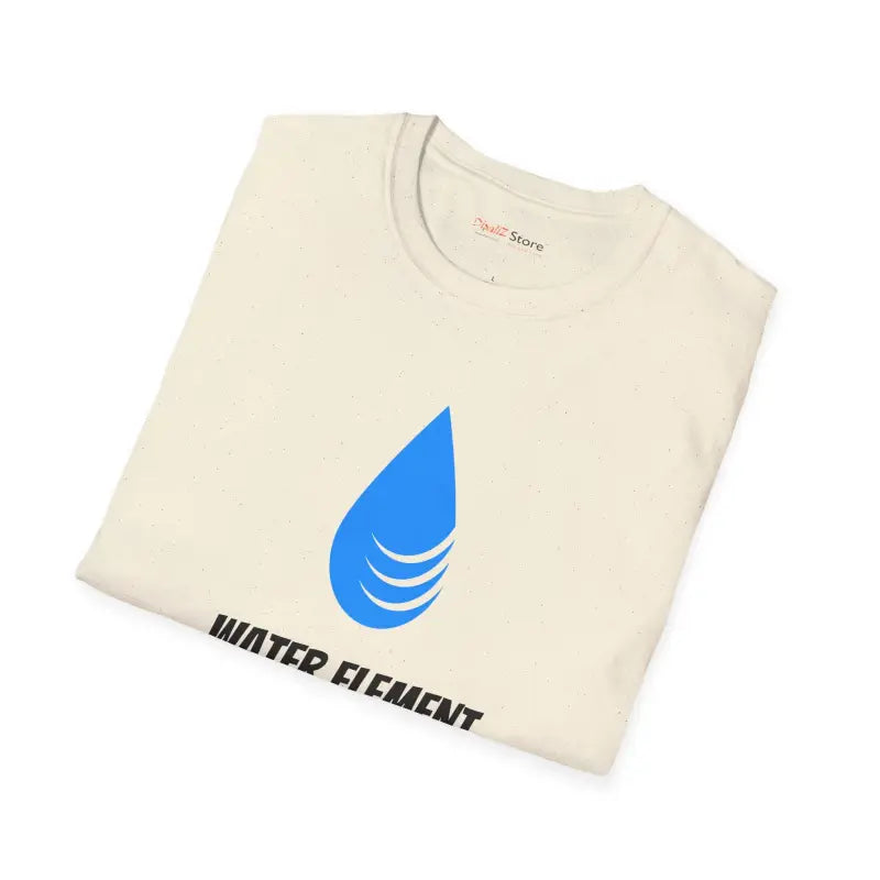 Dive Into Comfort: Unisex Cotton Water Element Tee - T-shirt