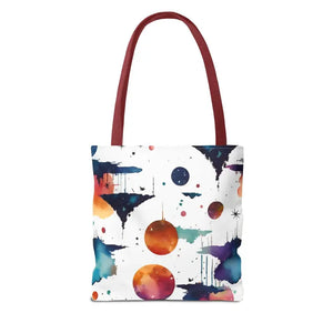 Tote Bag Watercolor Abstract Paint Pattern Bold Style by Dipaliz - Bags