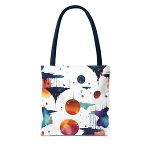 Tote Bag Watercolor Abstract Paint Pattern Bold Style by Dipaliz - Bags