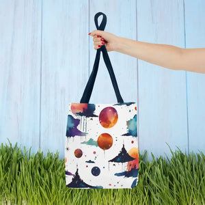 Tote Bag Watercolor Abstract Paint Pattern Bold Style by Dipaliz - Bags