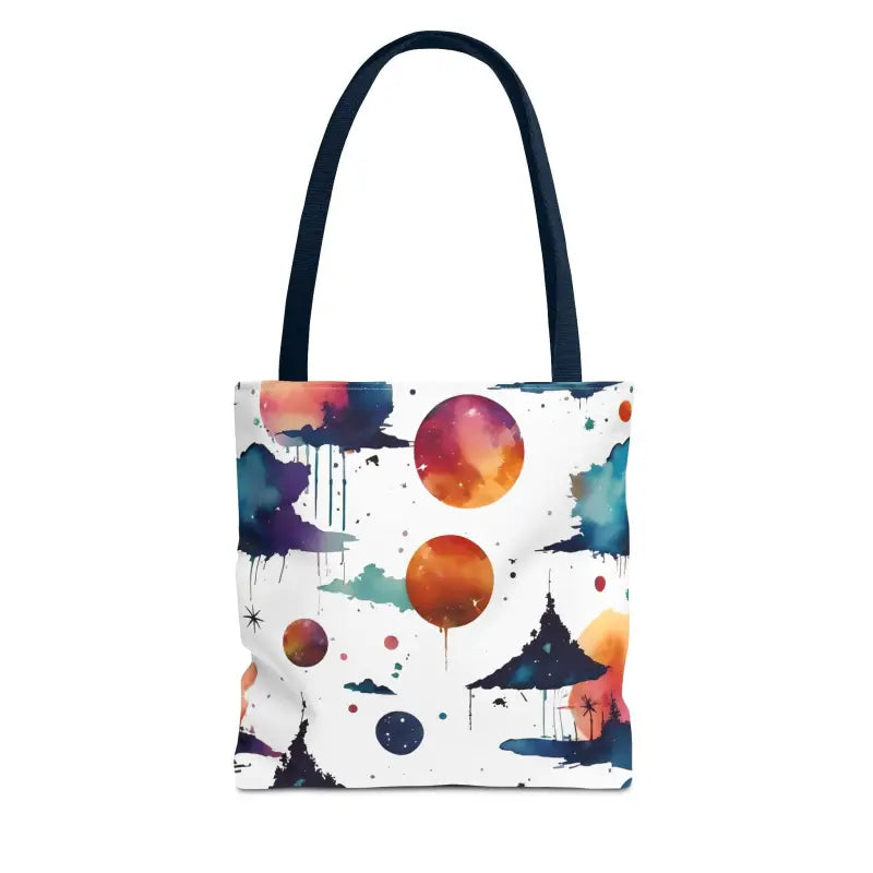 Watercolor Abstract Paint Pattern Aop Tote Bag - Bags