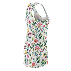 Vibrant Watercolor Floral Racerback Dress - Dipaliz - Dresses