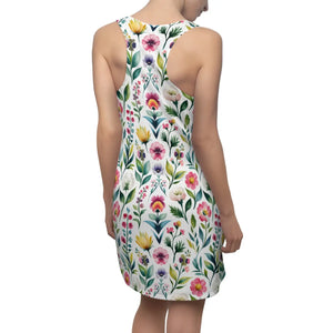 Floral Racerback Dress – Bamboo Cotton Blend - Dipaliz - Dresses - Xs