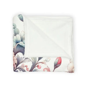 Watercolor Flowers Soft Polyester Blanket - Intricately Designed - Dipaliz - Blankets