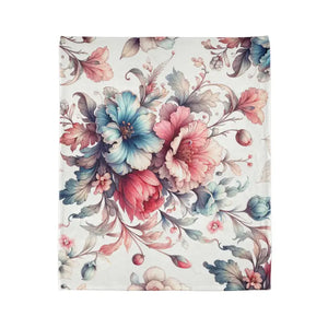 Watercolor Flowers Soft Polyester Blanket - Intricately Designed - Dipaliz - Blankets