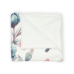 Watercolor Flowers Soft Polyester Blanket - Intricately Designed - Dipaliz - Blankets
