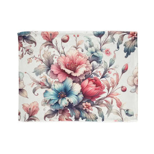 Watercolor Flowers Soft Polyester Blanket - Intricately Designed - Dipaliz - 30’’ × 40’’ - Blankets